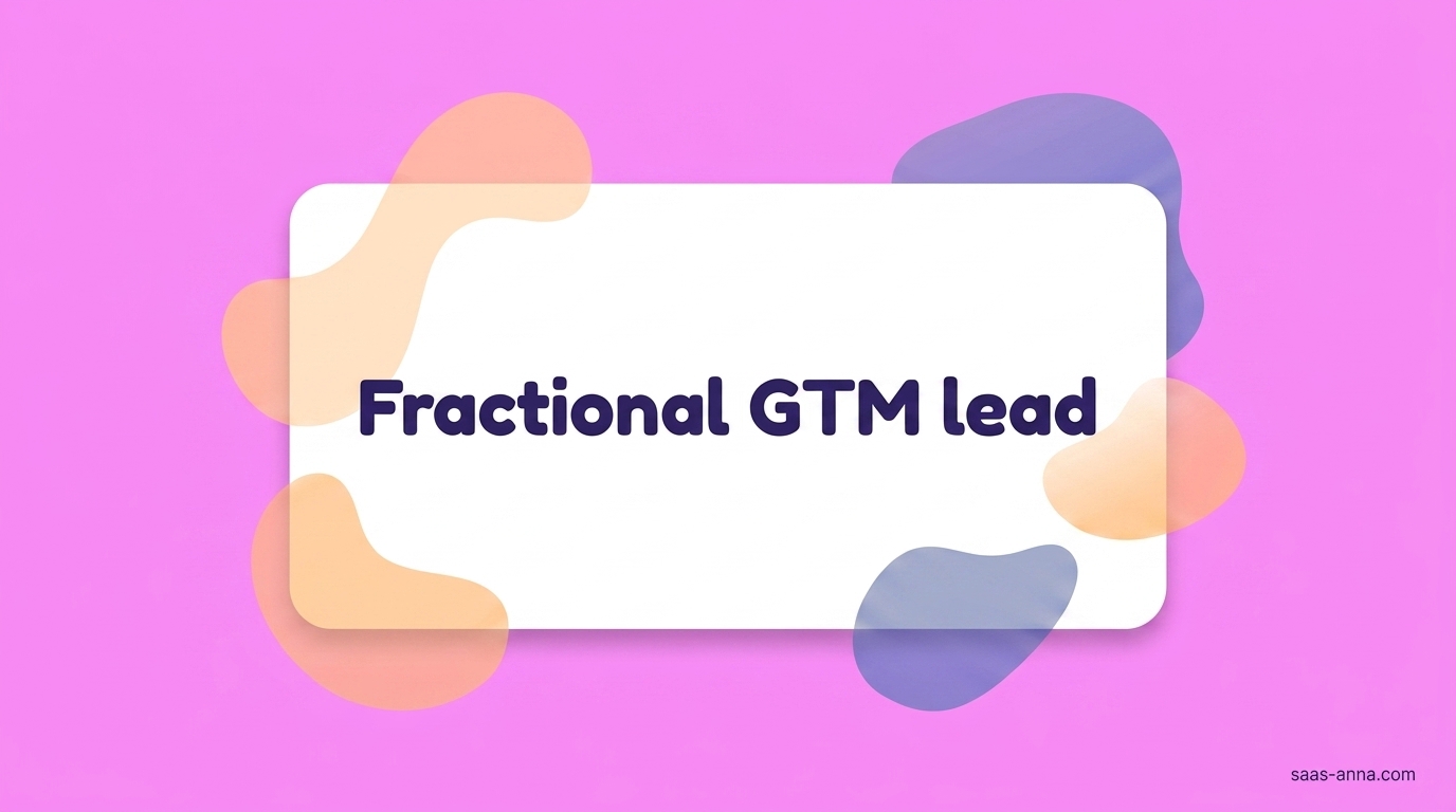 What is a fractional GTM lead?
